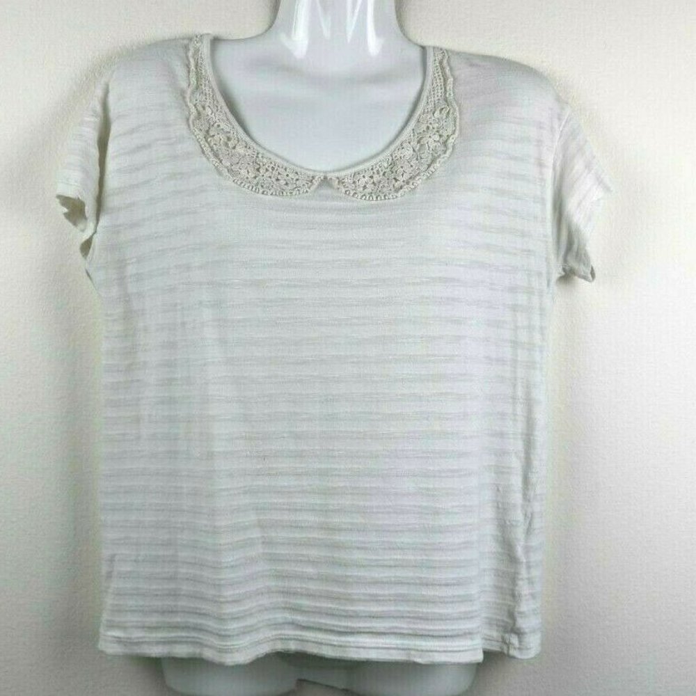 Isani For Target Womens Blouse Short Sleeve Eyelet
